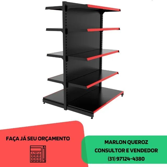 Gondola de Centro Preta 1,7M Polar