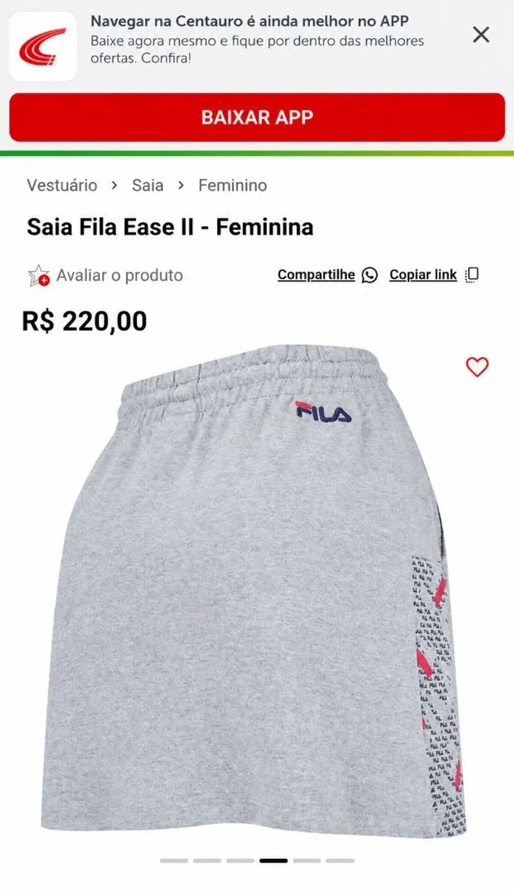 Saia Fila cinza g - Foto 4