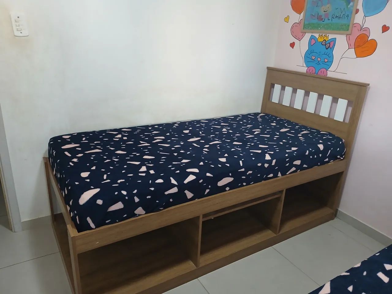 Conjunto Cama Baú com colchão seminovos
