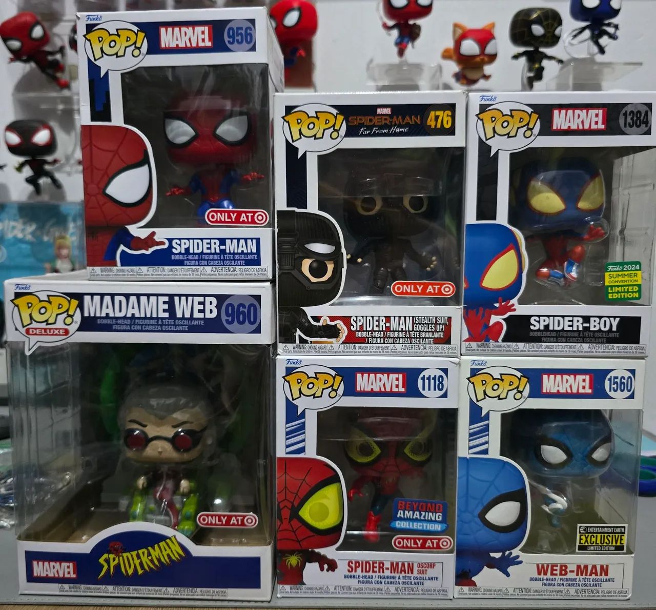 Funko Pop! Marvel Spider Man Lote