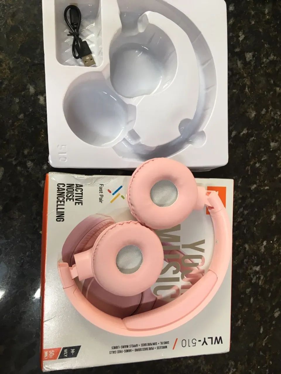 Fone de Ouvido sem Fio WLY-510 Estilo Jbl 510bt Bluetooth Dobrável - Rosa - Foto 2
