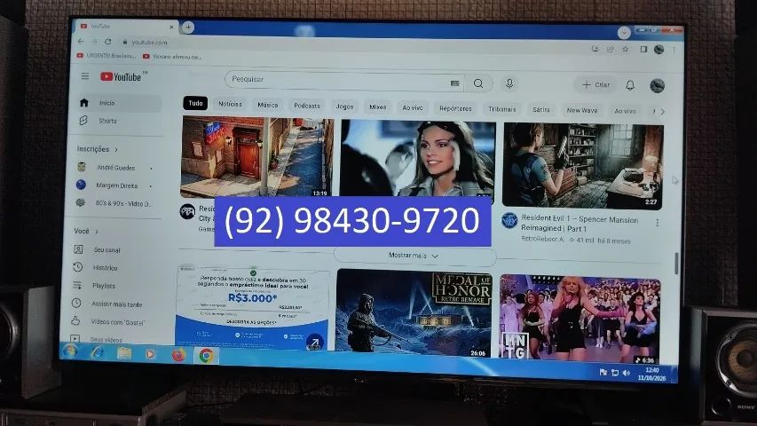 TV 58 Polegadas Toshiba Smart 4k zerada na Caixa, garantia até 2028 e Nota Fiscal - Foto 2