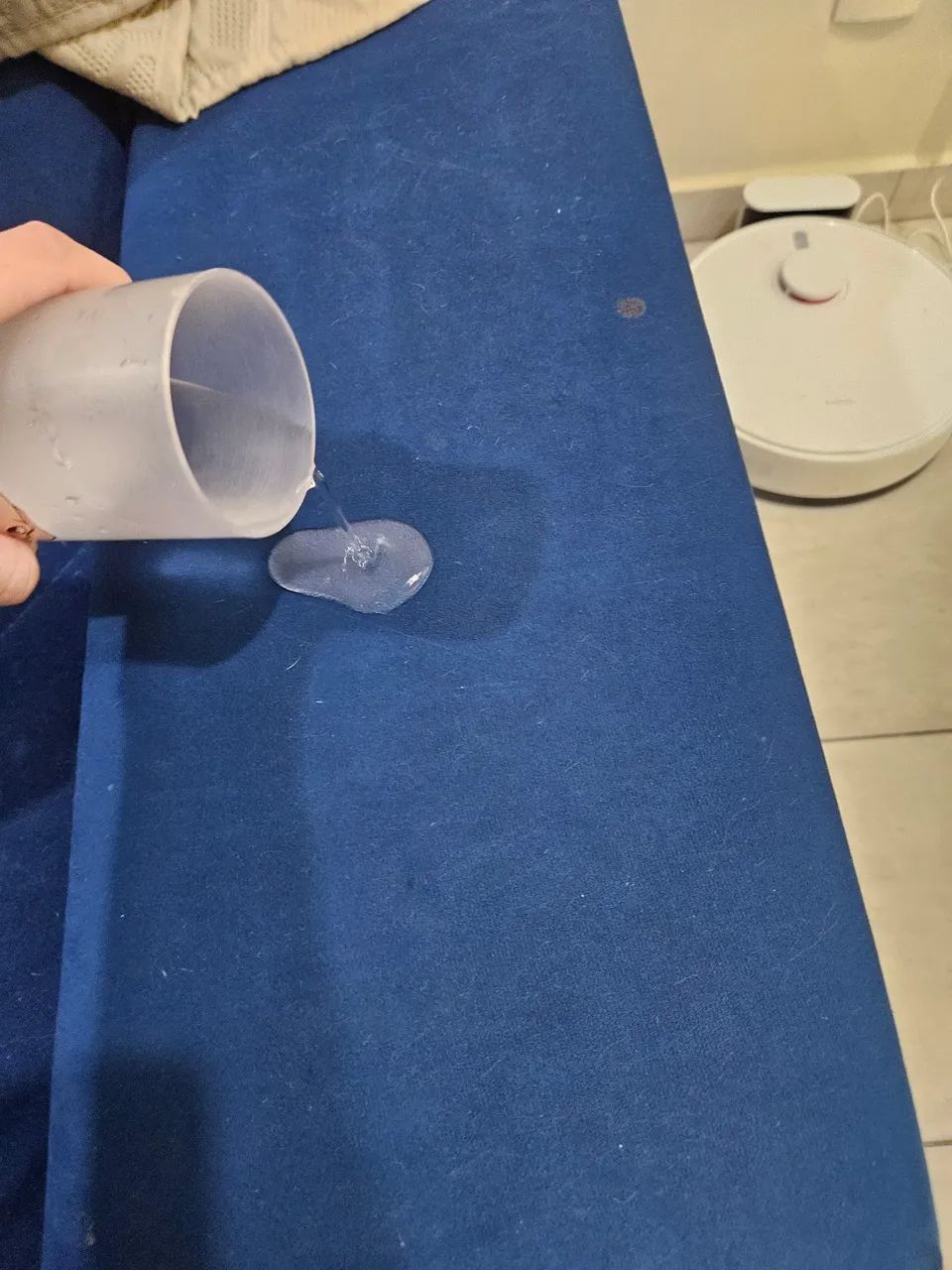 Sofá Retrátil e Reclinável Azul - Muito Conservado e Super Confortável - Foto 2