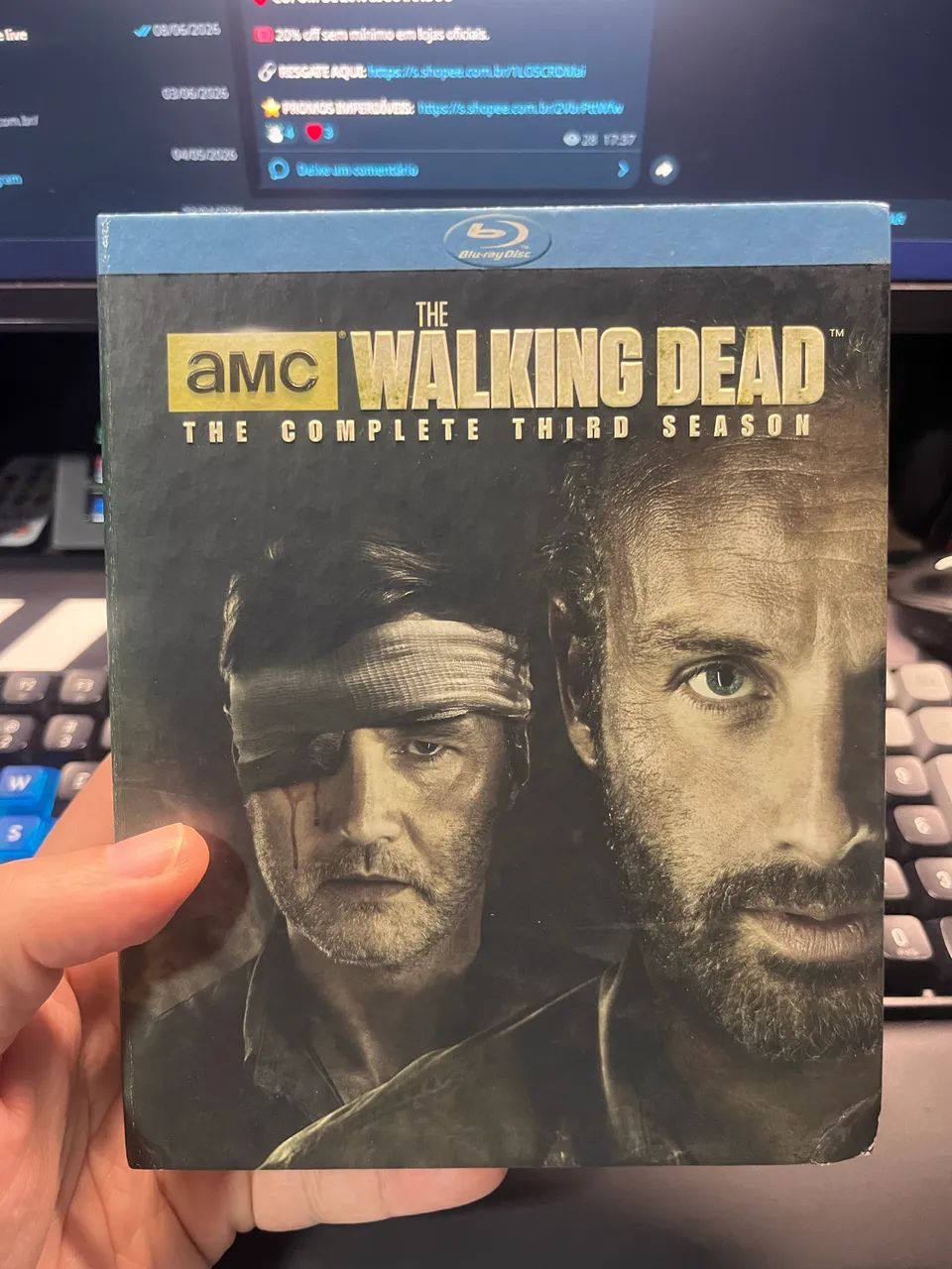 The walking dead 3 temporada Bluray importado digipack 
