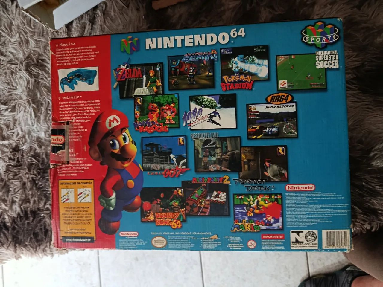 Nintendo 64 na caixa com berço  - Foto 5