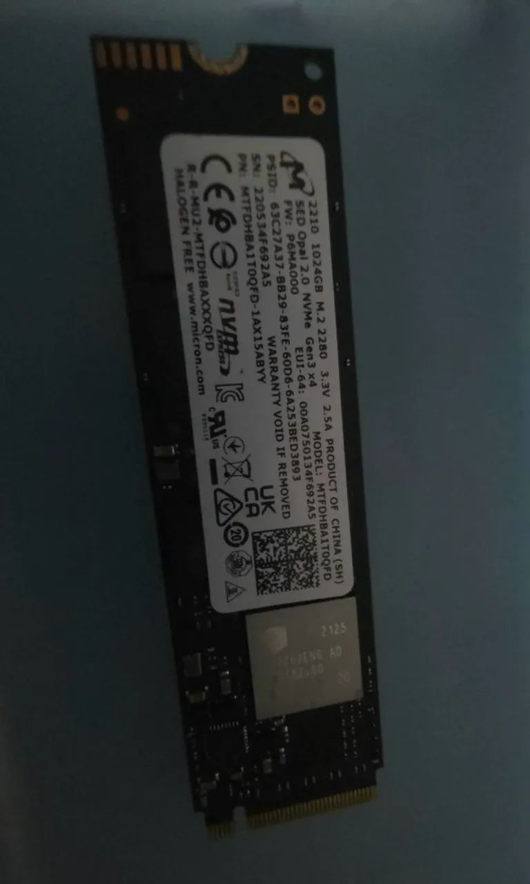 Ssd m.2 3.0 1tb micron