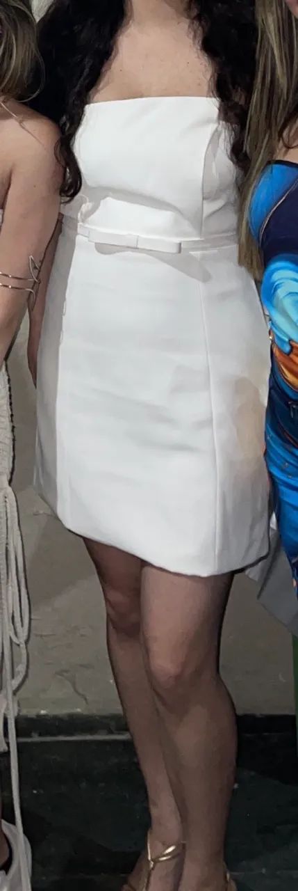 Vestido Branco Midi MOTF - Foto 2