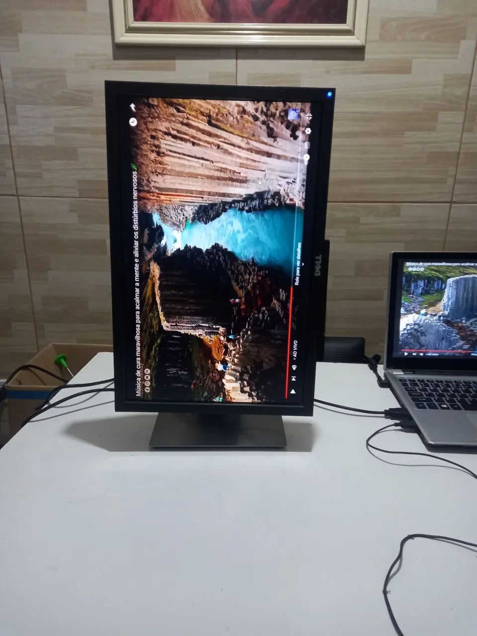 Lindo monitor dell 19 polegadas entradas vga e dvi giratório usado!!! - Foto 2