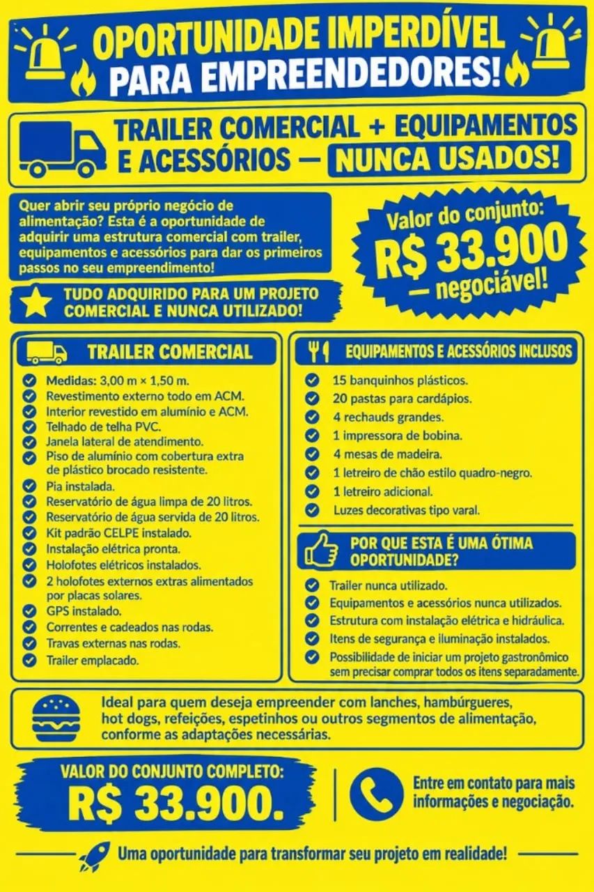 FOOD TRUCK (TRAILER )NOVO - Foto 2