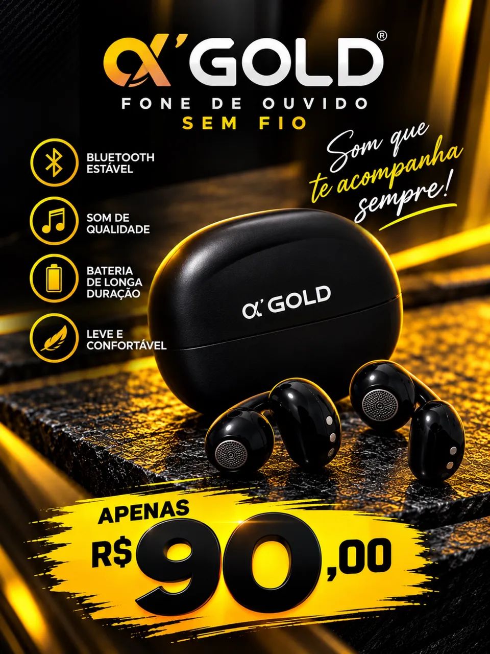 Fone sem fio 