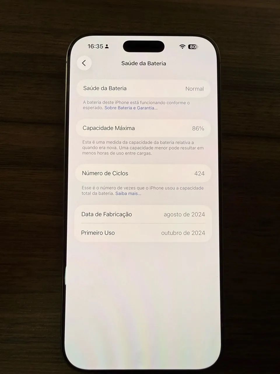 IPHONE 16 PRO MAX 256GB ESTADO DE ZERO - Foto 5