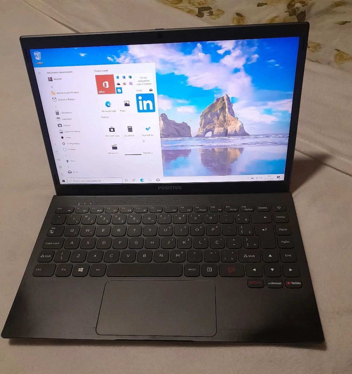 Notebook Positivo Motion Gray, Intel, 4gb memória HD 500gb todo bom  - Foto 2