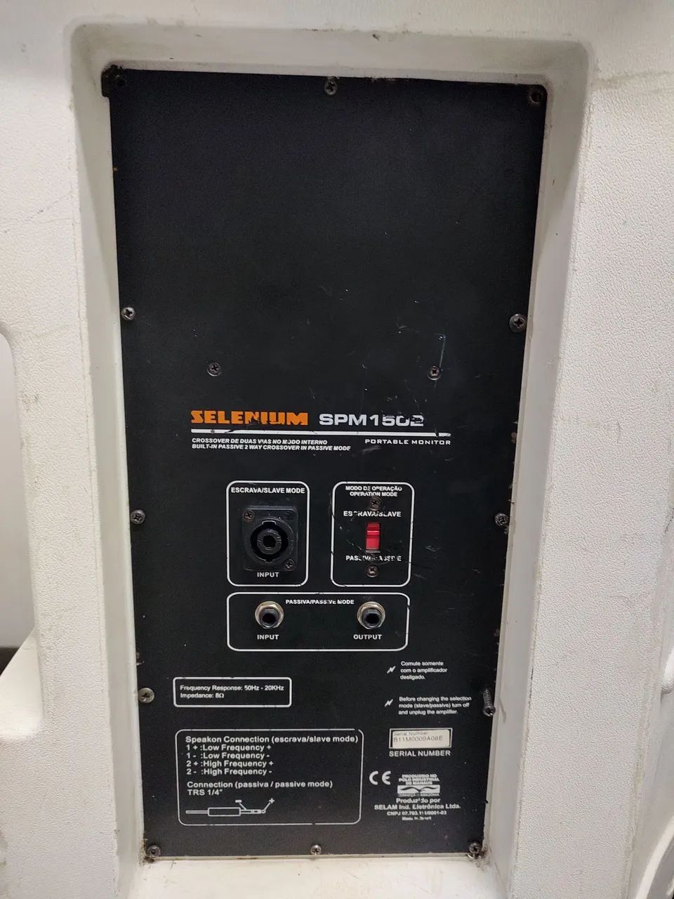 Par de Caixas Selenium Ativa e Passiva SPM1502s e SPM1502