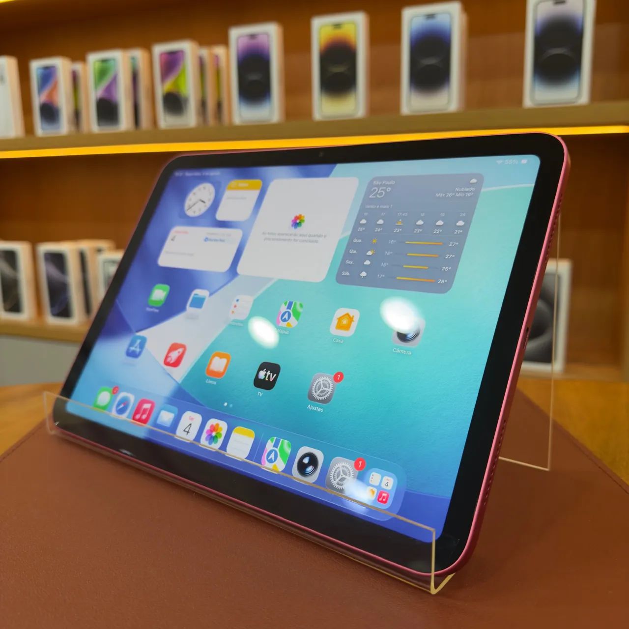 IPad 11 Rosa 128GB seminovo ?Oportunidade  - Foto 3