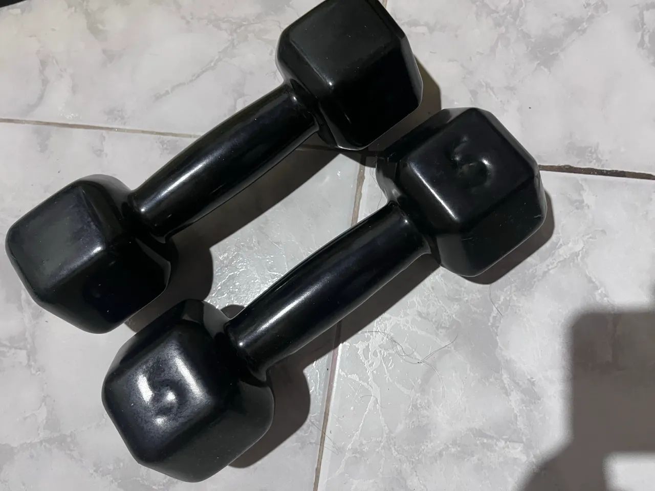 Halter 5kg sextavado emborrachado (leia o anúncio)