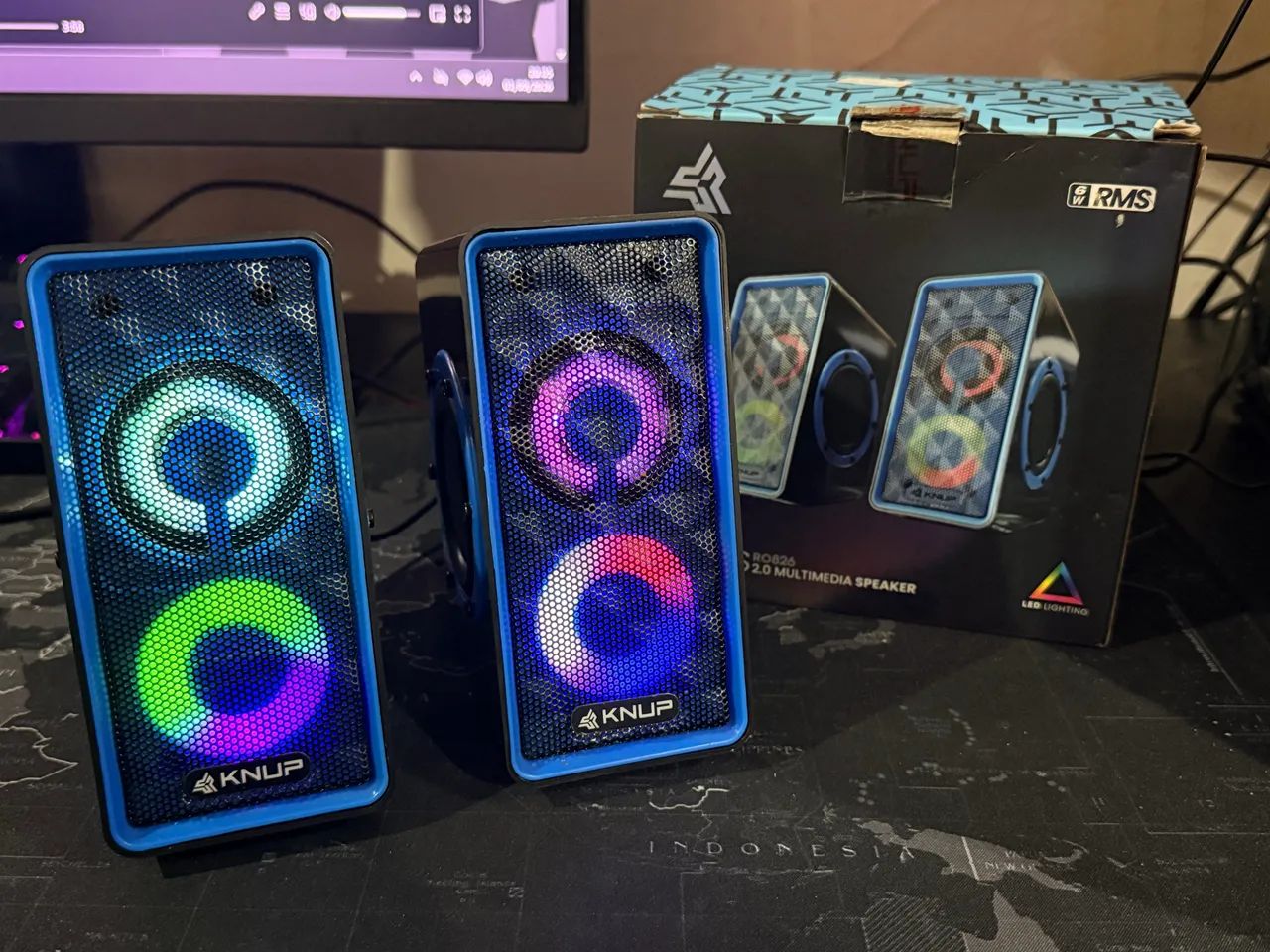 Caixa de Som RGB PC - FUNCIONANDO PERFEITAMENTE