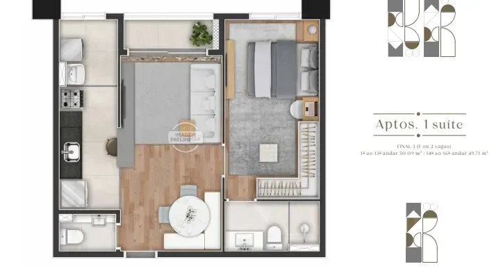 PLANTA 50m²