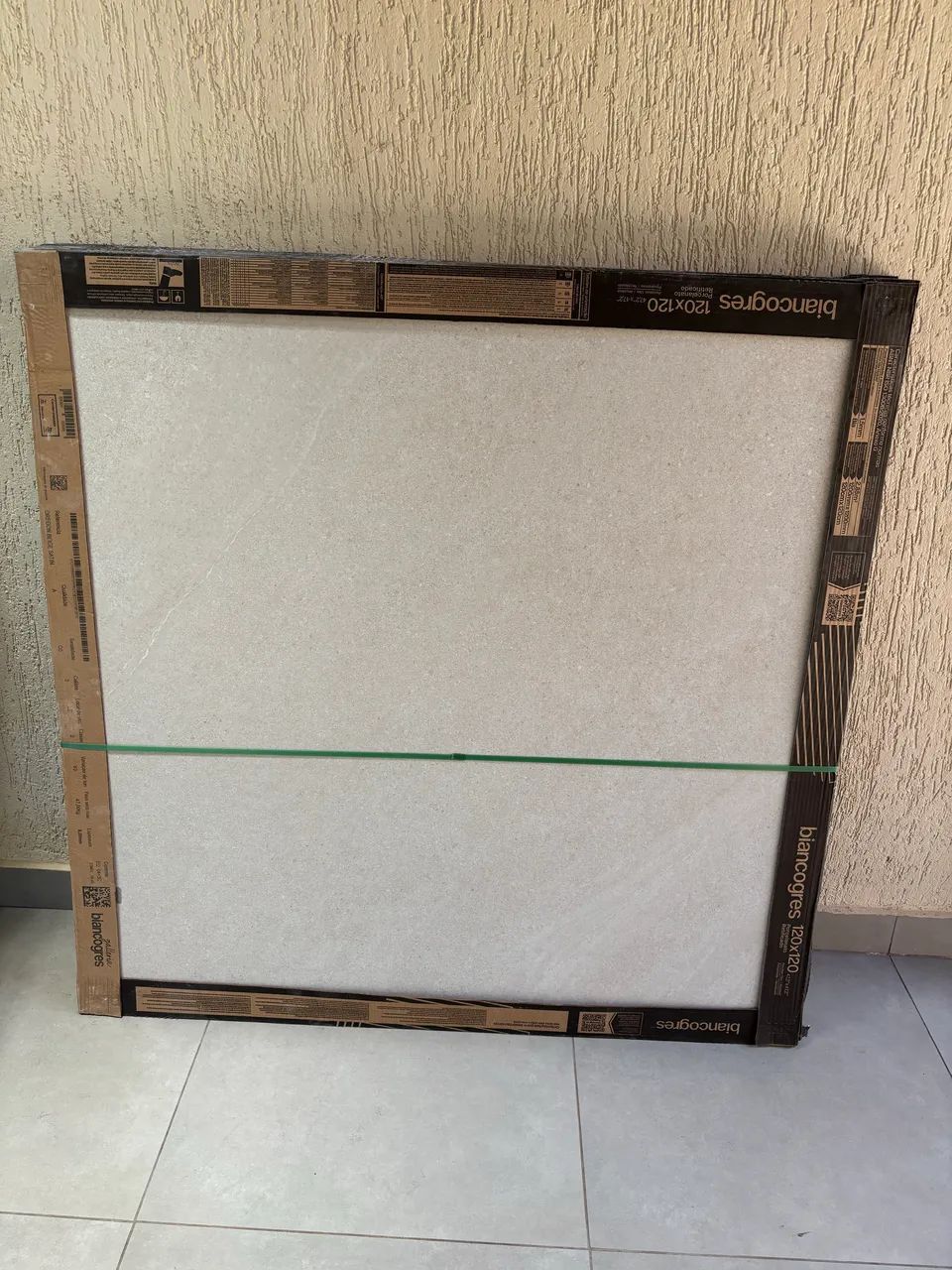 Porcelanato 120x120cm Retificado Oregon Beige Satin Tipo A Biancogres  - Foto 4