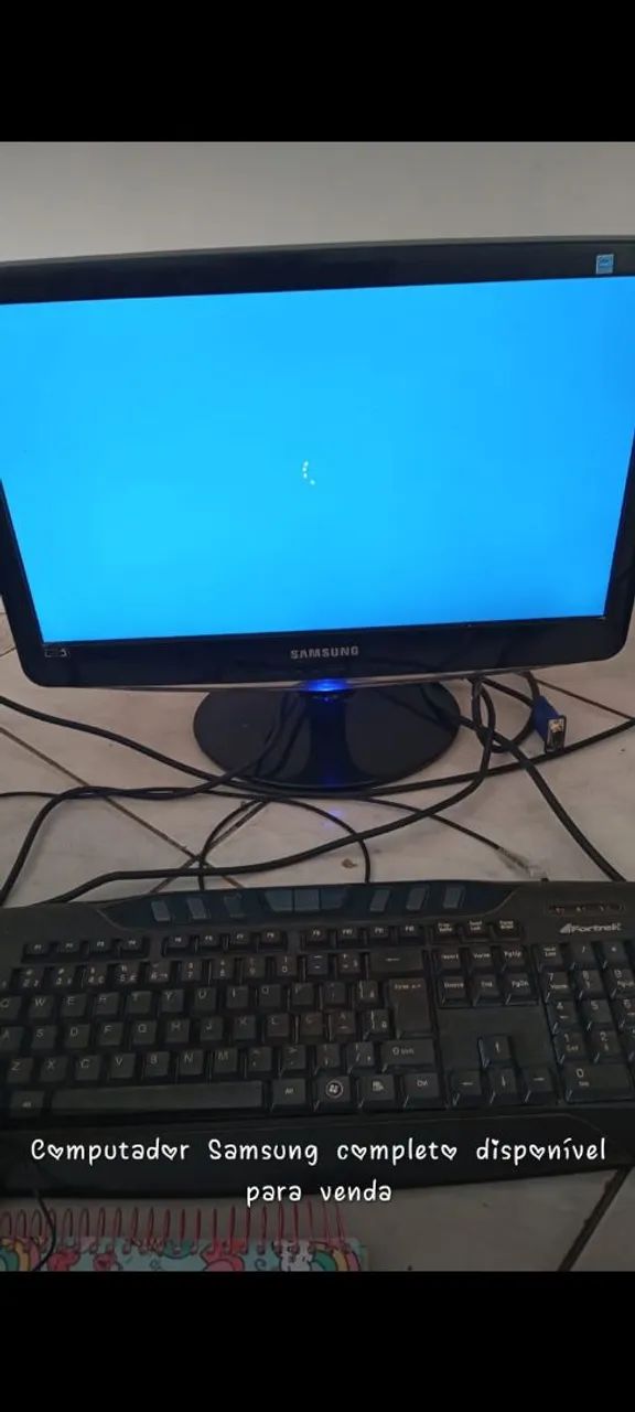 Vendo computador Samsung completo com defeito no led - Foto 2
