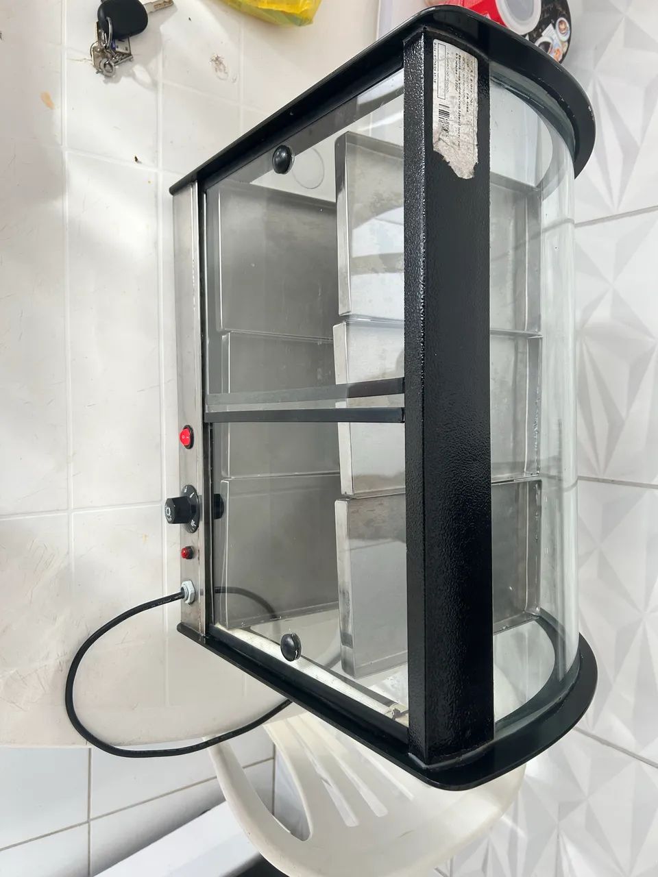 Estufa Aço Inox 6 Bandejas para Salgados