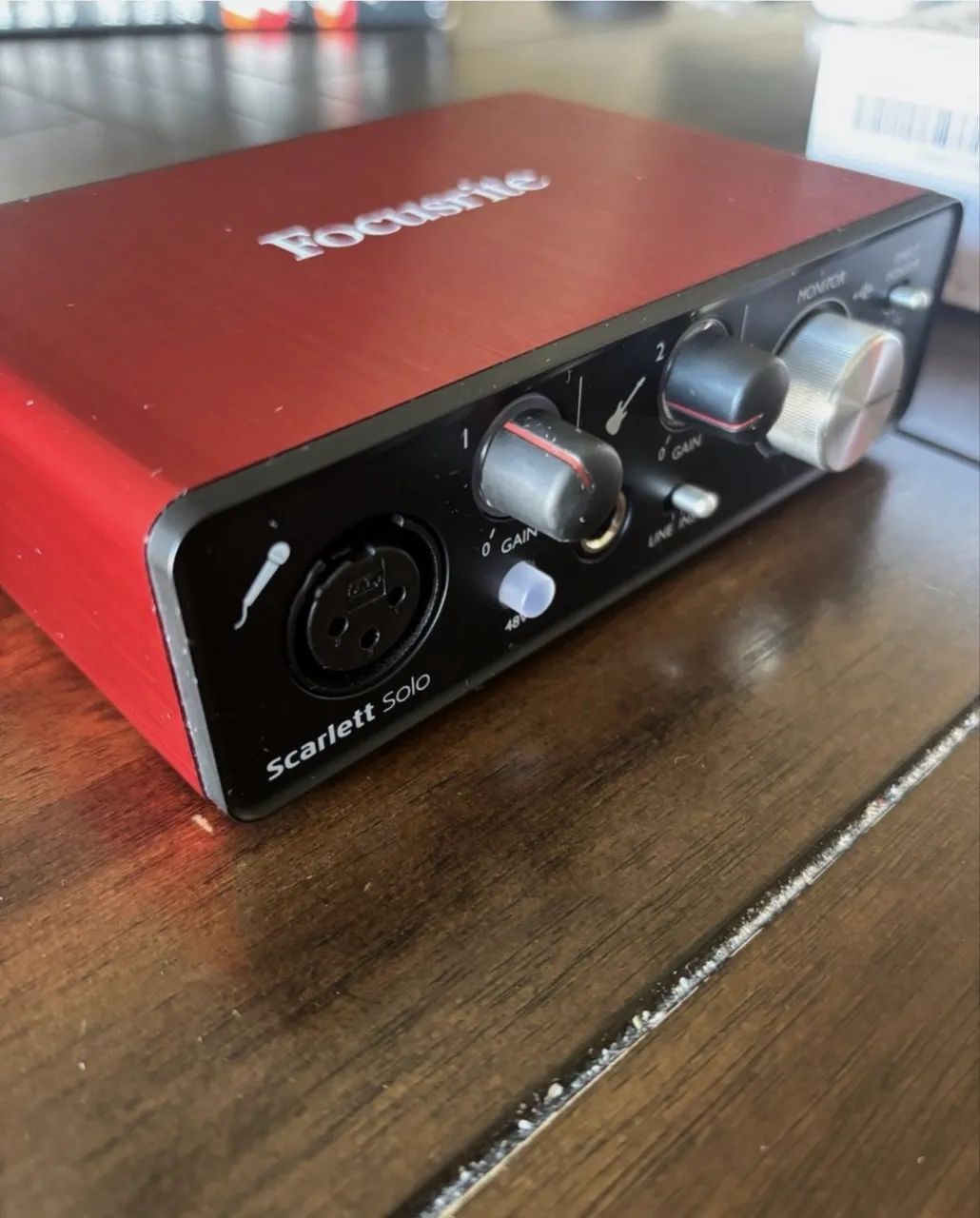 focusrite scarlett solo 2ª geração interface de áudio usb gravação de estúdio - Foto 2