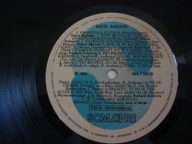 LP Vinil Mon Amour . - Foto 4