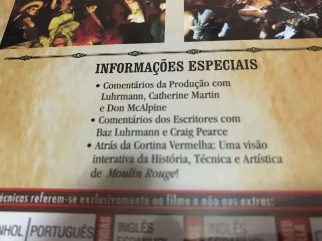 Dvd Moulin Rouge Seminovo Dublado e Legendado - Foto 4