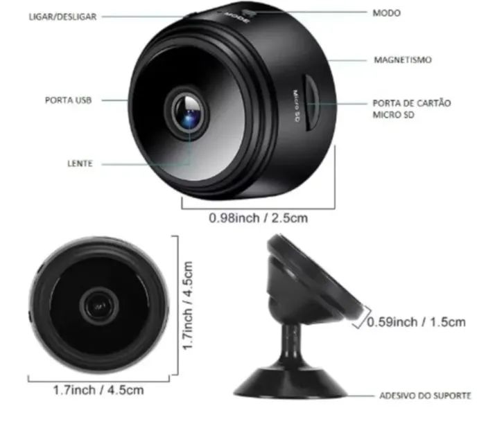 Mini Câmera Wi-Fi A9  - Foto 2