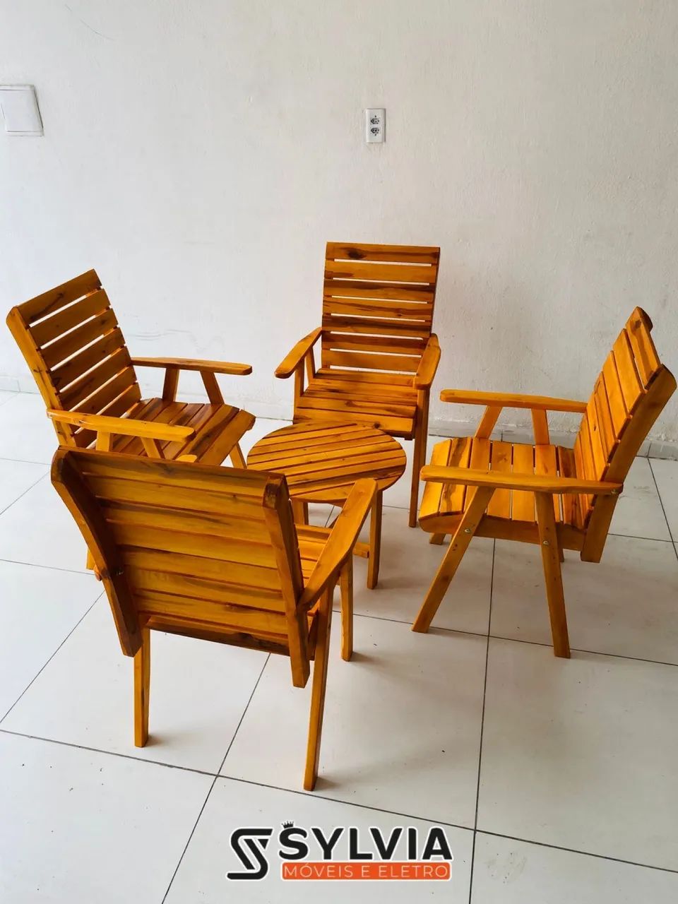 Conjunto de área envernizado  - Foto 4