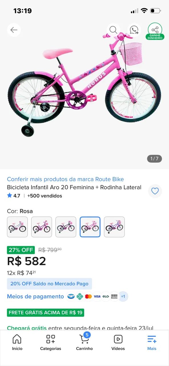 Bicicleta aro 20 - Foto 3