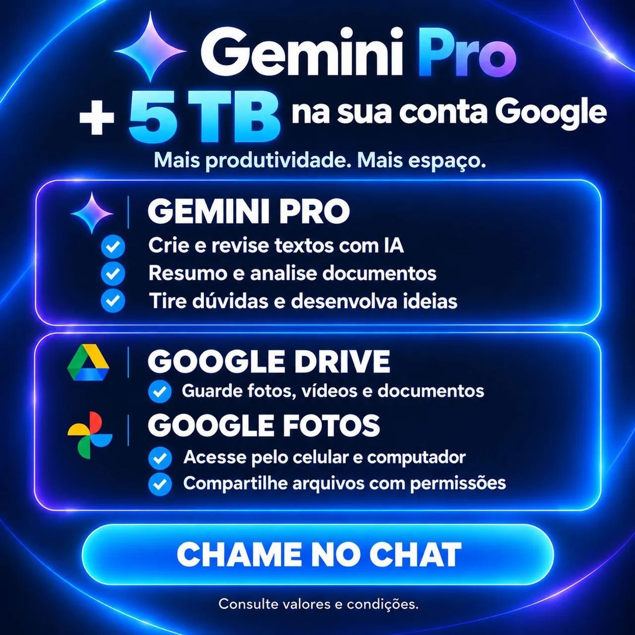 Google AI PRO 18 Meses + 5TB de Armazenamento - Foto 2