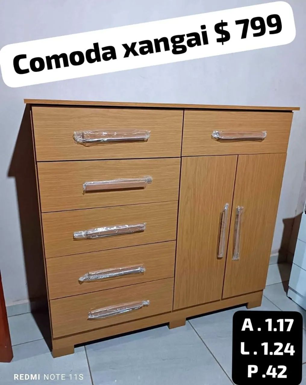 Cômoda Nova 8 Gavetas na Promoção 