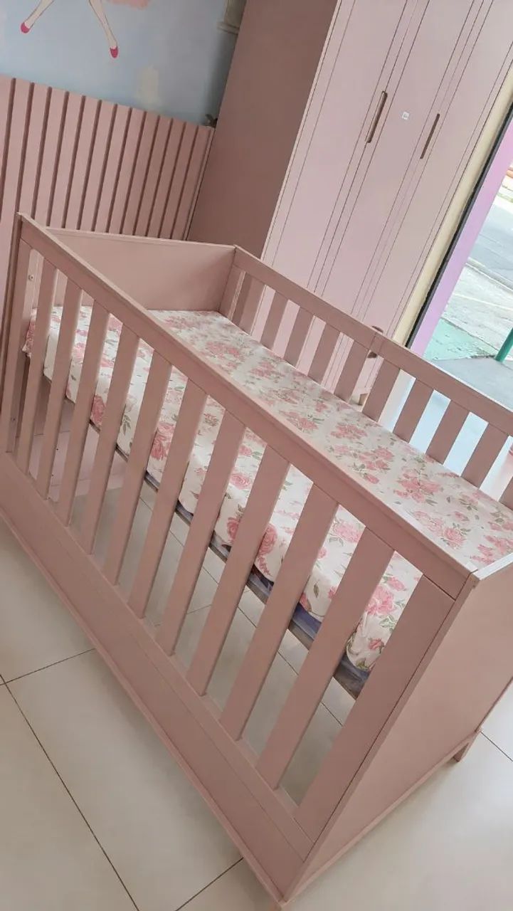 Berço feminino rosa - Foto 2