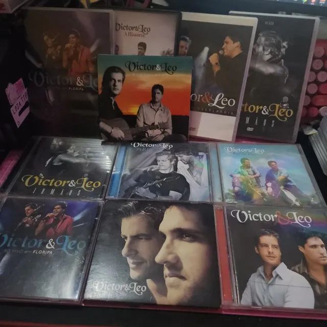 Kit CDs e DVDs Victor e Leo (11 itens)