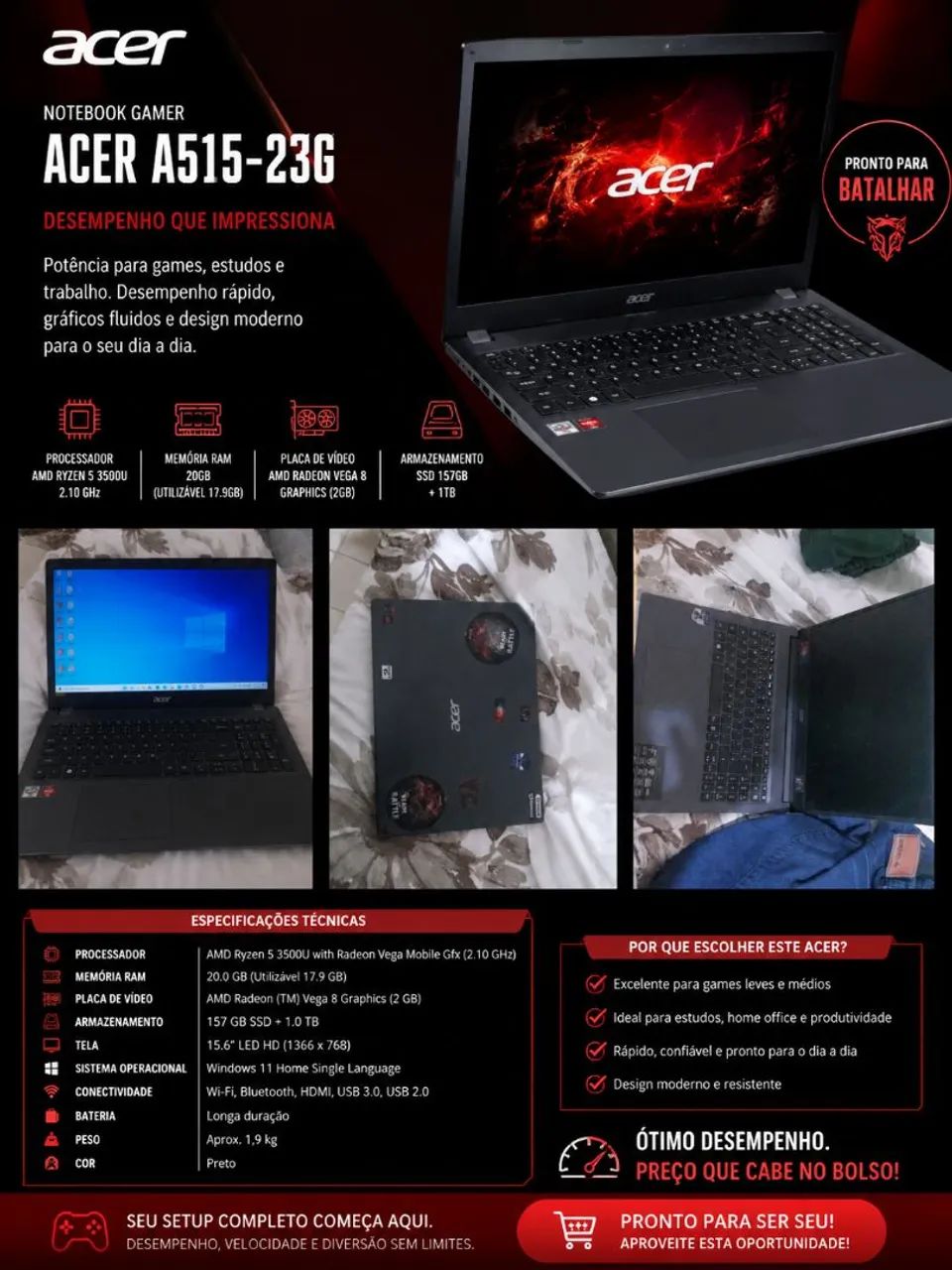 NOTEBOOK GAMER | PROBLEMA NO TECLADO PRECISA AJUSTAR