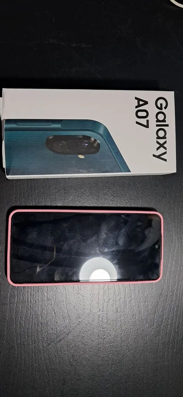 Celular A07 novo com película e capa