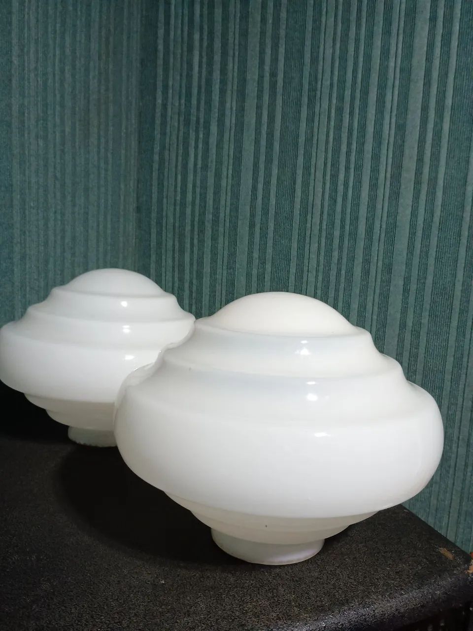 Lustre de vidro redondo
