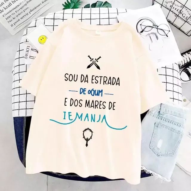 CAMISETA IEMANJA E OGUM - UMBANDA / CANDOMBLE - Foto 2