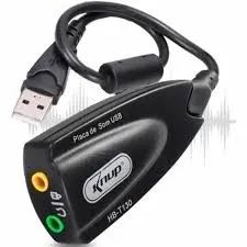 Adaptador USB de som 7.1 c/ Cabo HBT130