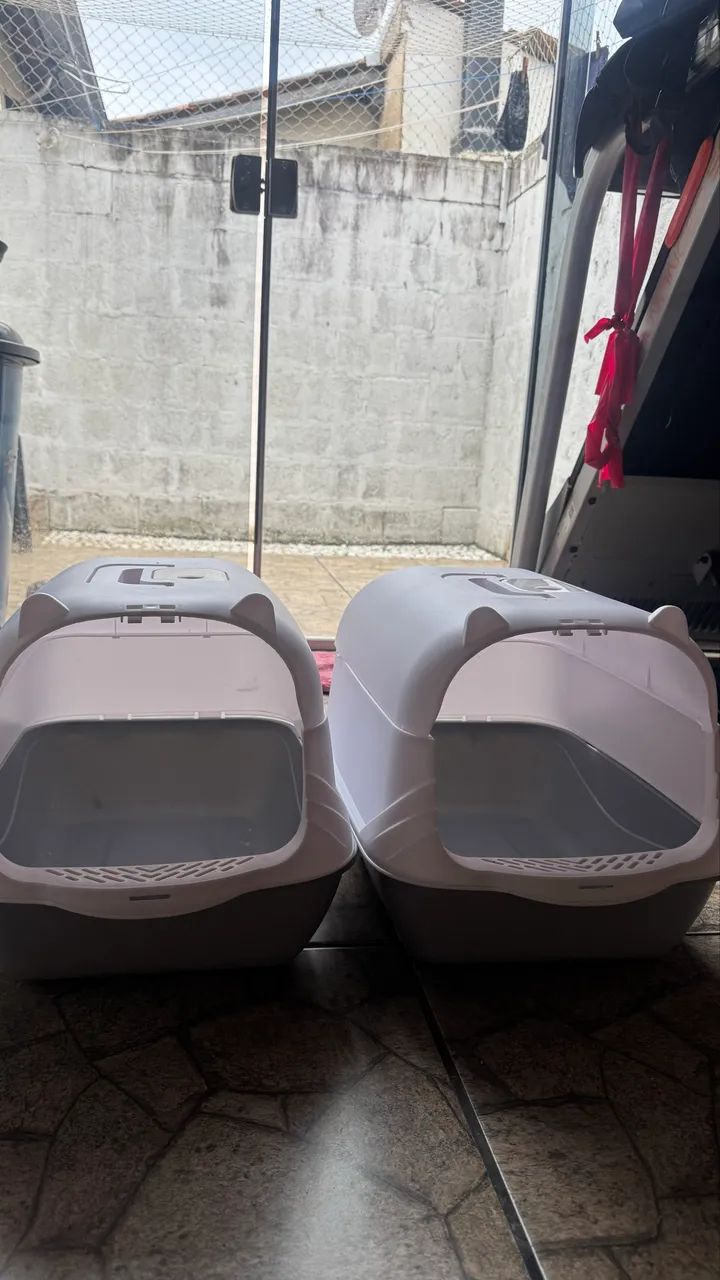 (Preço de uma) Caixa de areia fechada para gatos  - Foto 2