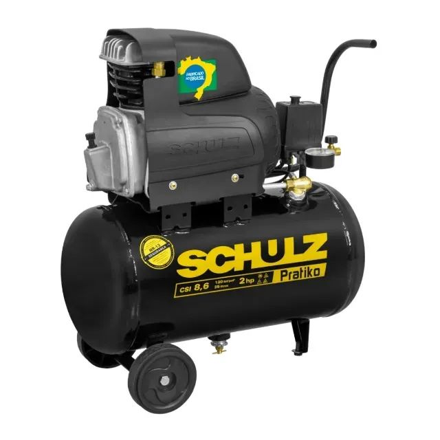 compressor de ar csi 8,6 pratiko 25l 2cv schulz