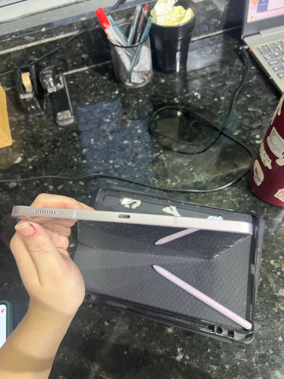 Tablet s9 fe lilás - Foto 5