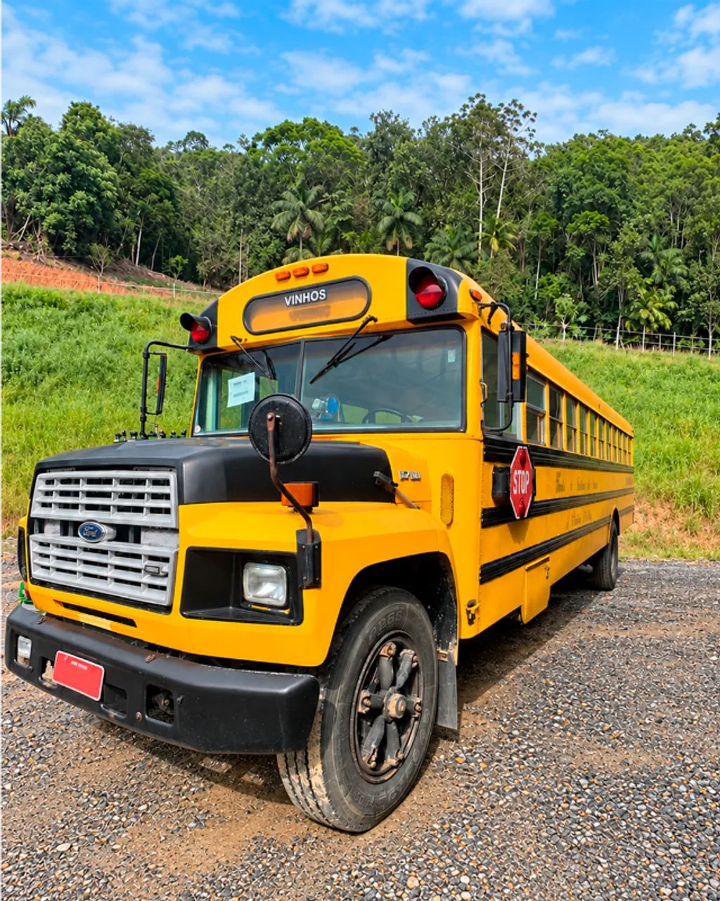 Ônibus Ford B700 - estilo school bus - Nova Trento/SC - Foto 2