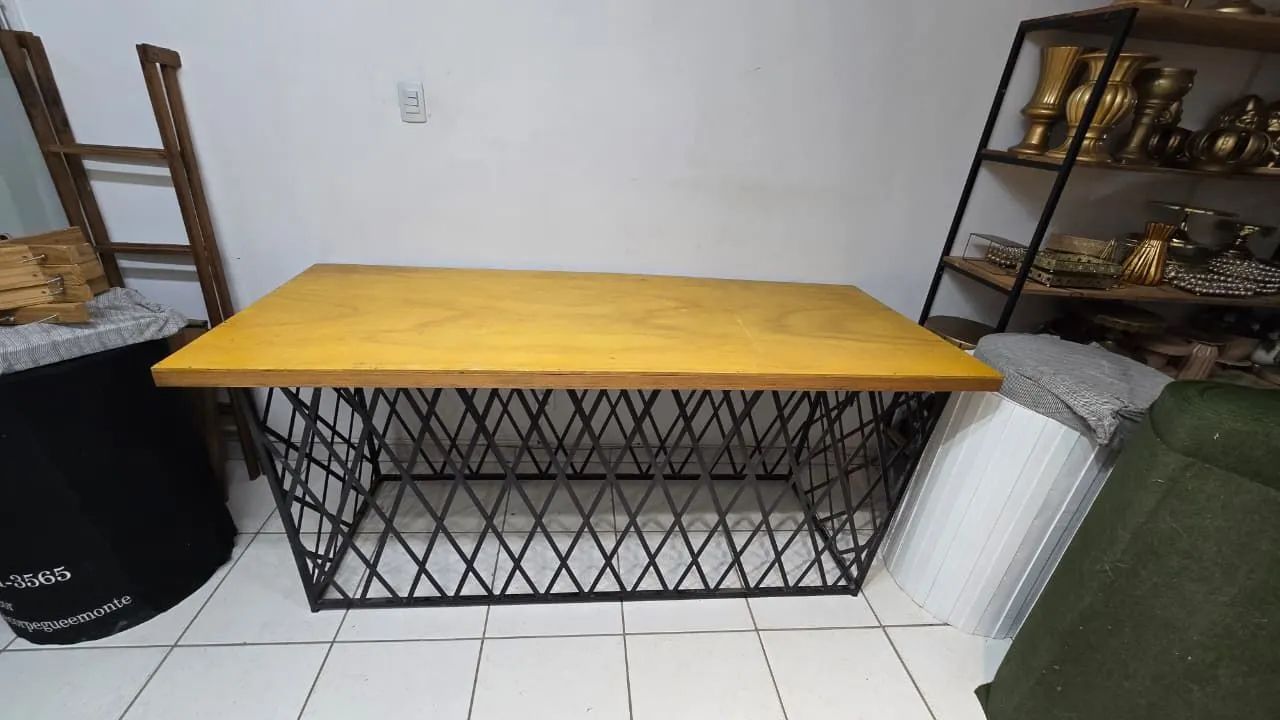 Mesa base de metal em treliça  - Foto 3