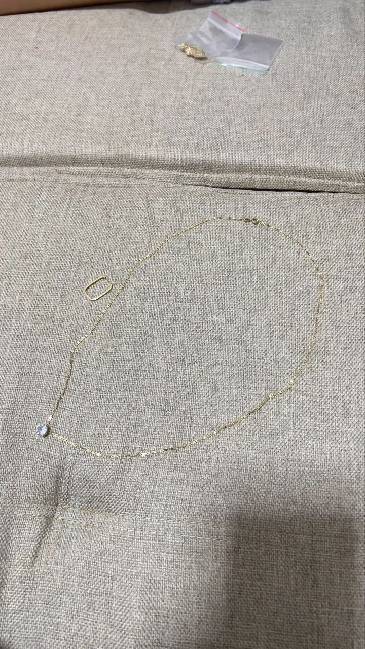 Cordão e argola de ouro 