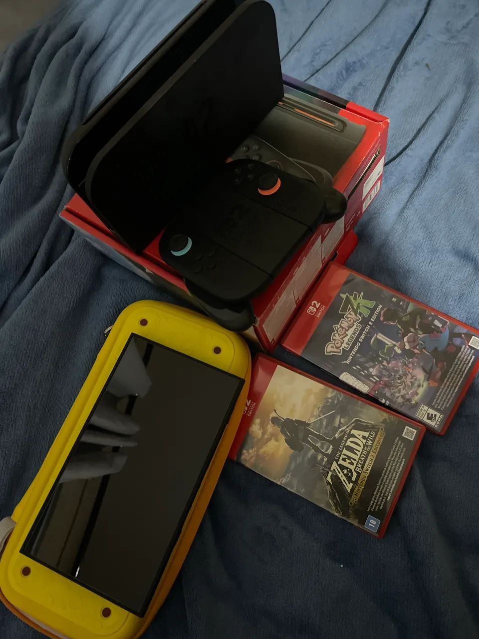 Switch 2 com película + 2 Jogos + Case 
