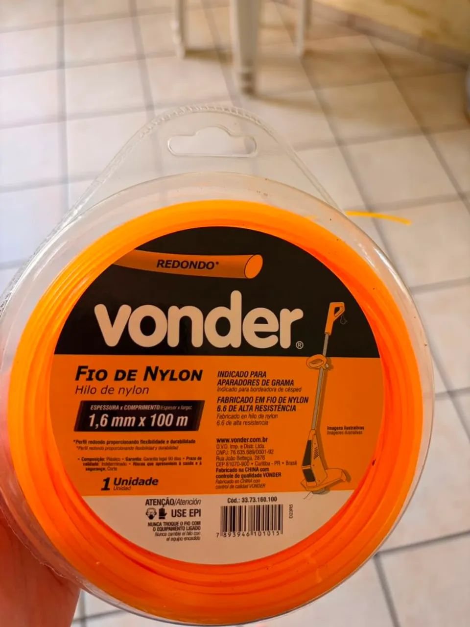 Roçadeira Garthen 1500w c/ refil de nylon (usada) - Foto 4