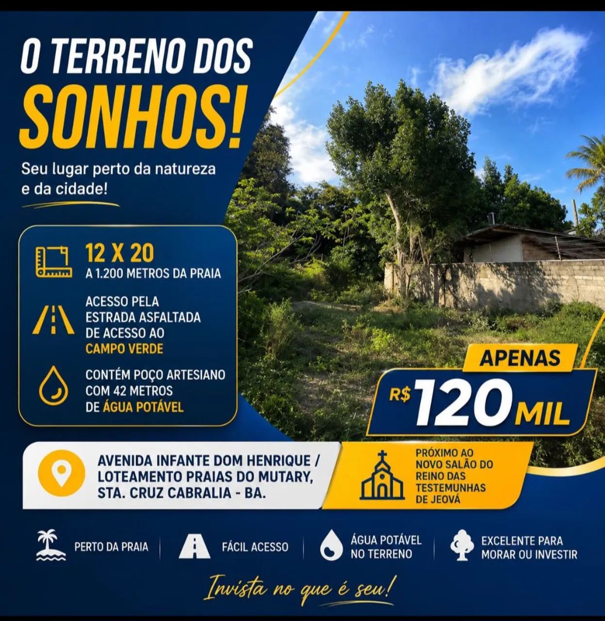 Terreno 1.200m da praia. - Foto 3