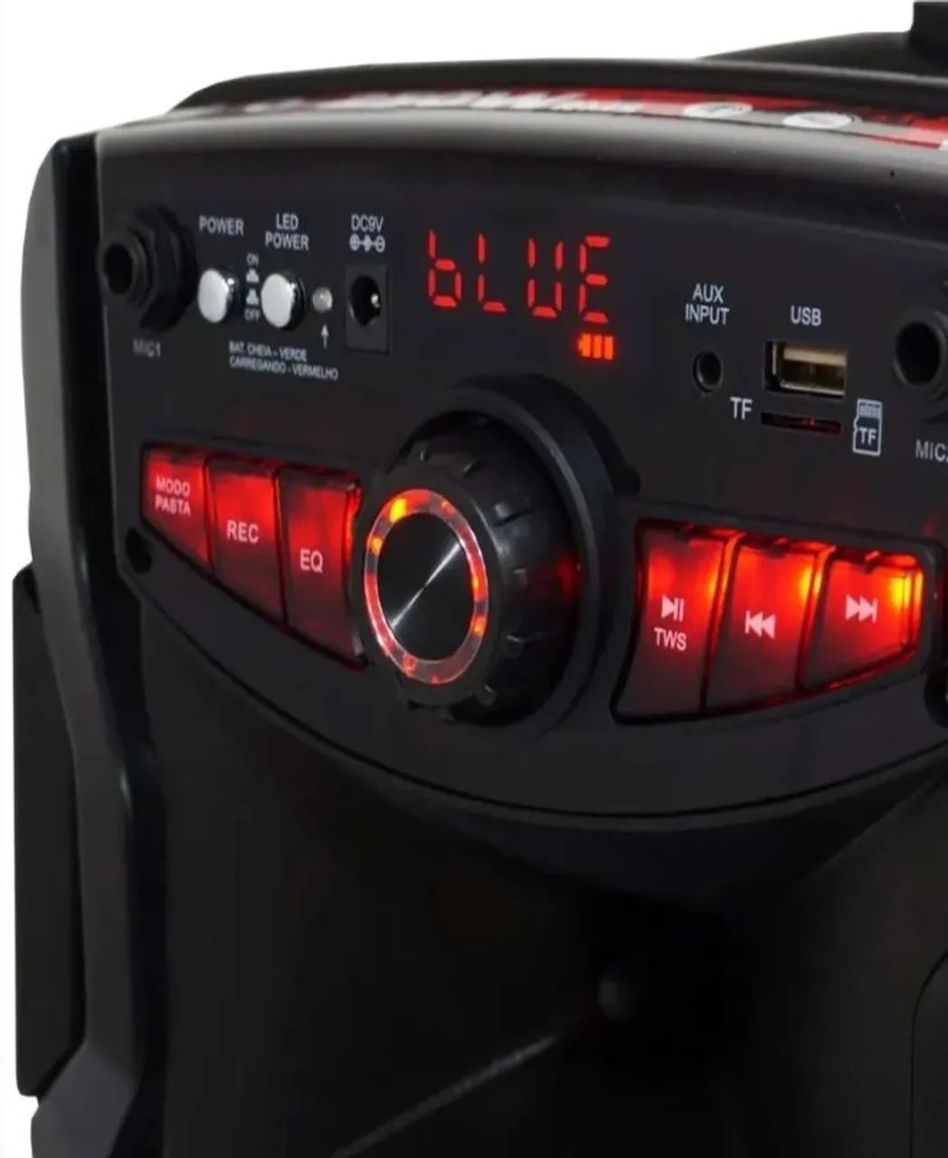 CAIXA DE SOM AMVOX 250W RMS COM LED - Foto 3