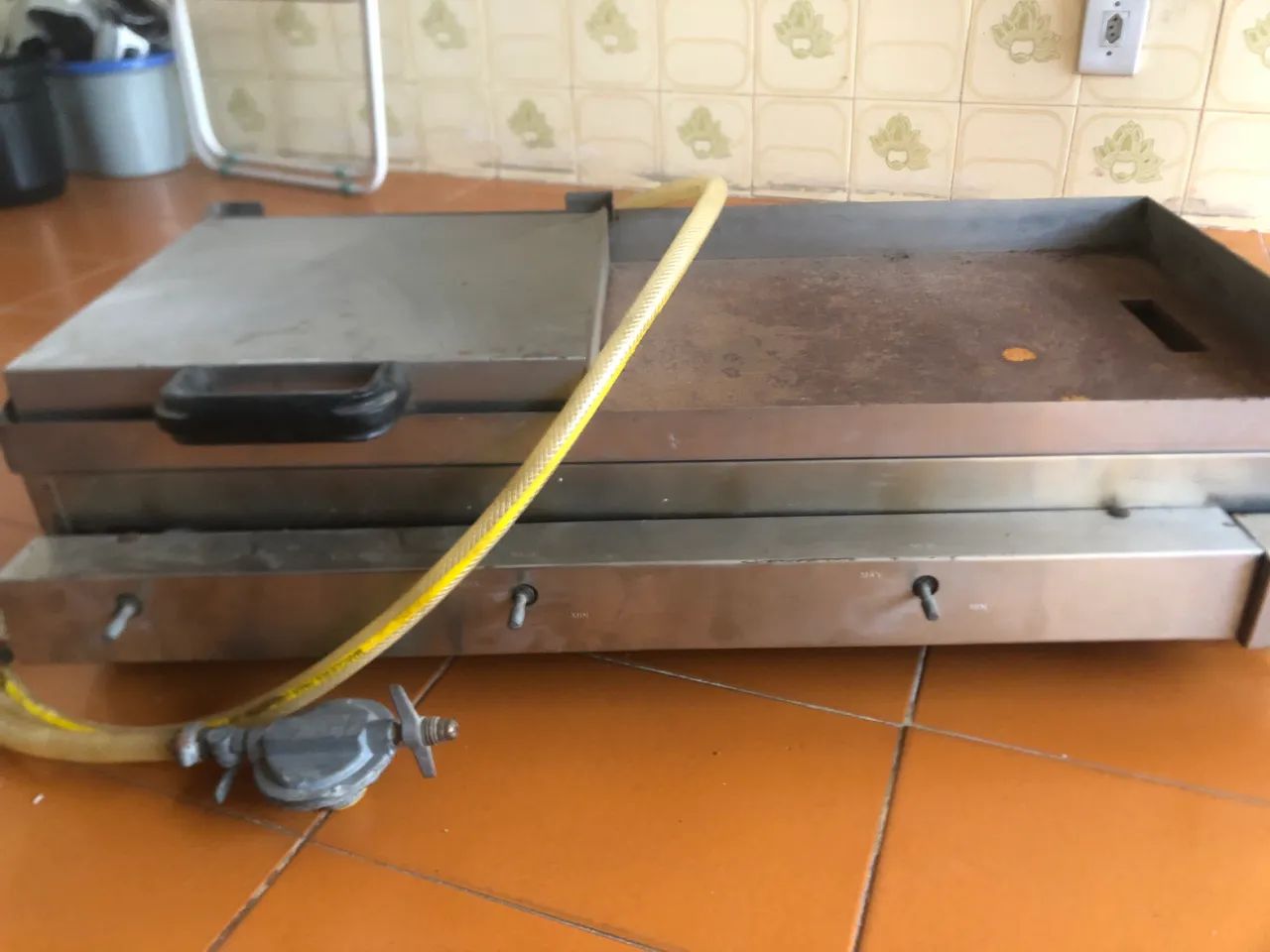 Chapa de Hambúrguer com prensa Profissional - Foto 4